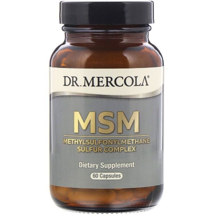 Витаминно-минеральный комплекс Dr. Mercola МСМ, Комплекс метилсульфонилметана серы, MSM, 60 капсул (MCL01500)