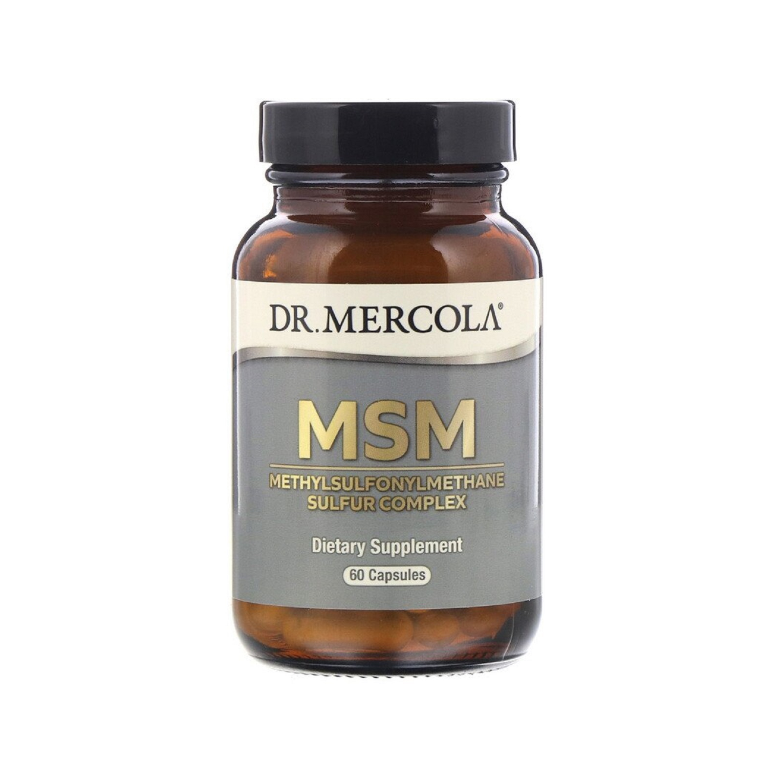 Витаминно-минеральный комплекс Dr. Mercola МСМ, Комплекс метилсульфонилметана серы, MSM, 60 капсул (MCL01500)
