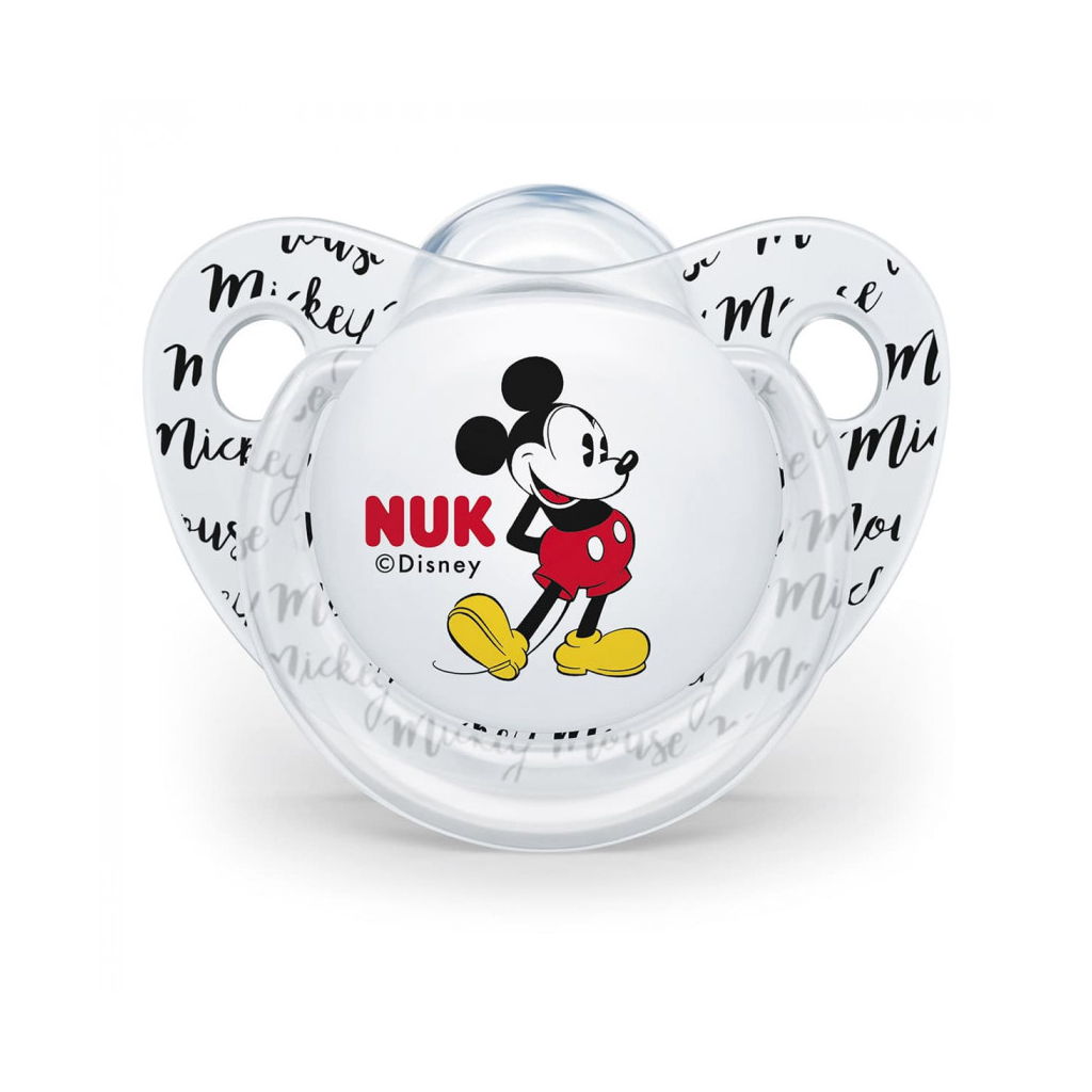 Пустышка Nuk Trendline Disney Mickey 6-18 мес. 2 шт.серый с белым (3953123) изображение 4