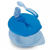 Набір дитячого посуду Baboo тарілочка глибока з кришкою та ложечкою синя (90594) зображення 2