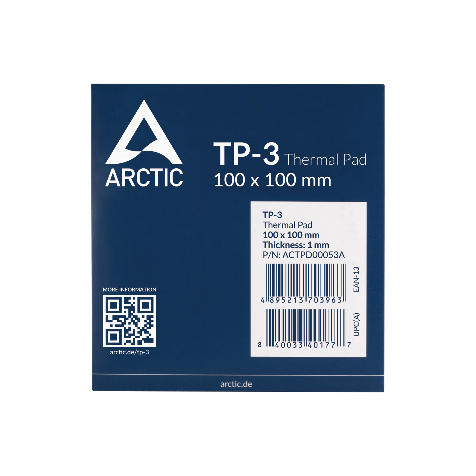 Термопрокладка Arctic TP-3 , 100*100mm*1,0mm (ACTPD00053A) изображение 2