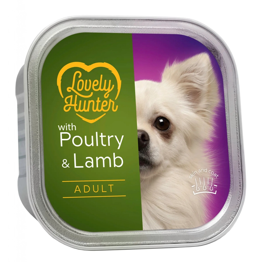 Влажный корм для собак Lovely Hunter Adult Poultry and Lamb 150 г (LHU45445)