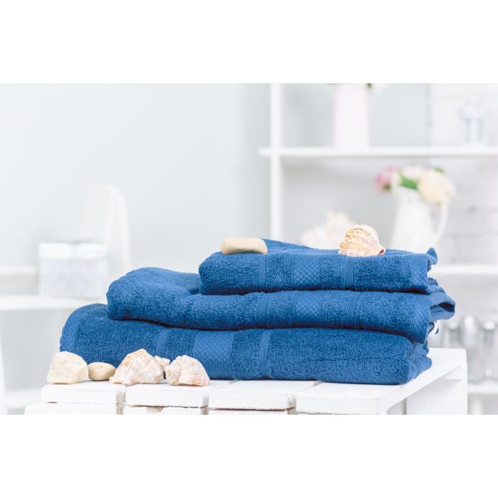 Полотенце MirSon набор банных №5076 Elite SoftNess Kingblue 50х90, 70х140, 10 (2200003960969) изображение 2