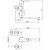 Смеситель Cersanit CARI для ванной и душа Long Spout (S951-241) изображение 2