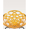 Кухонный стул PAPATYA flora ml сидение прозрачно-оранжевое, цвет 50, хромированные (2962) изображение 3