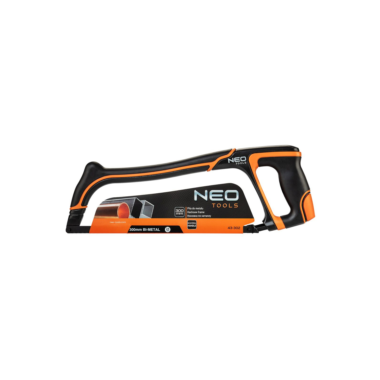 Ножівка Neo Tools по металу, 300 мм, двокомпонентна ручка (43-302) зображення 2