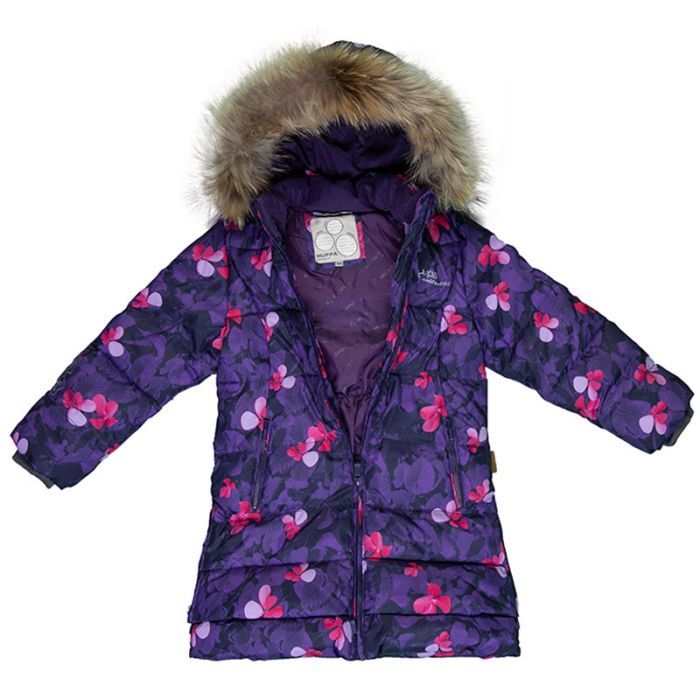 Пальто детское Huppa PARISH 12470055 лилoвый с принтом 116 (4741468686530) изображение 4