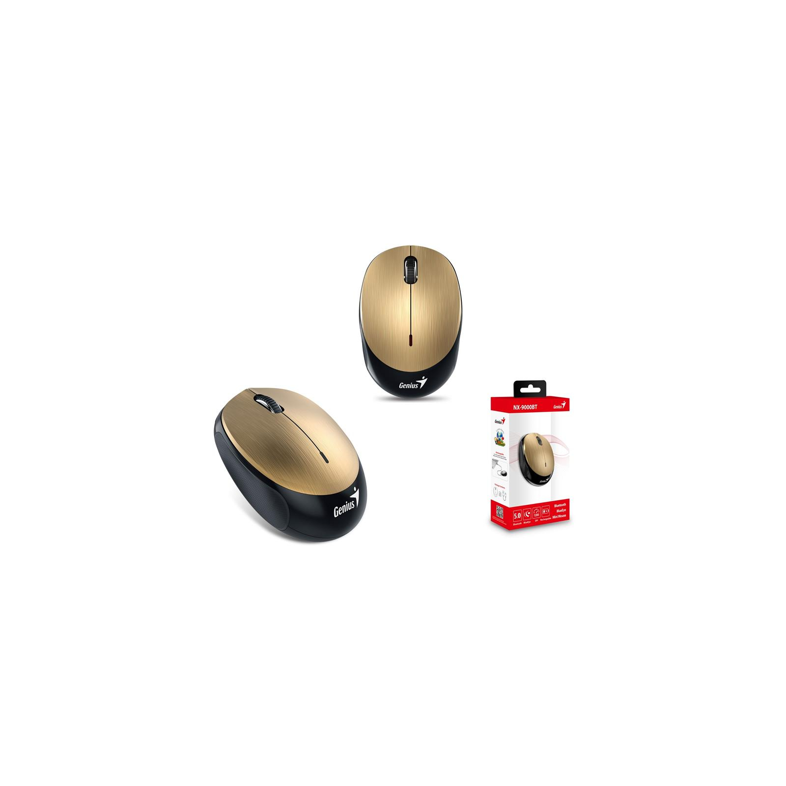 Мышка Genius NX-9000 BT Wireless Gold (31030009407) изображение 3