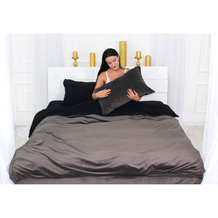 Постельное белье MirSon Велюр Winter Frost 28-0007 + 28-0003 Rhodies Velvet 2х160х220 (2200004009865) изображение 2