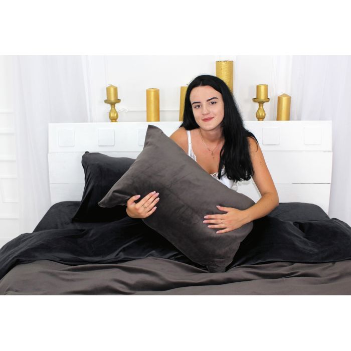 Постельное белье MirSon Велюр Winter Frost 28-0007 + 28-0003 Rhodies Velvet 2х160х220 (2200004009865) изображение 4