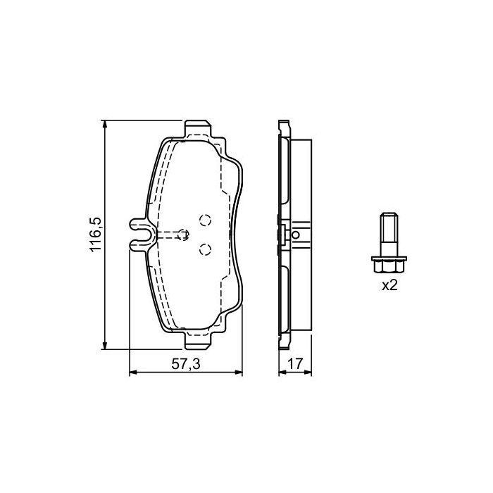 Гальмівні колодки Bosch 0 986 424 470