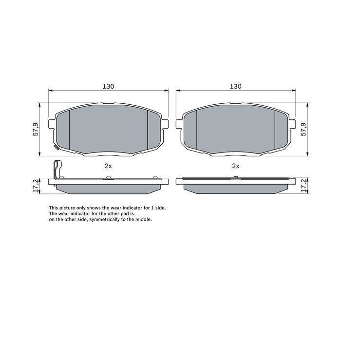Тормозные колодки Bosch 0 986 424 811 изображение 7