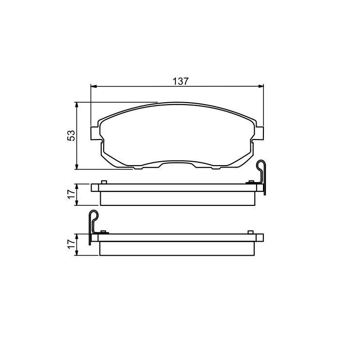 Гальмівні колодки Bosch 0 986 494 277 зображення 4
