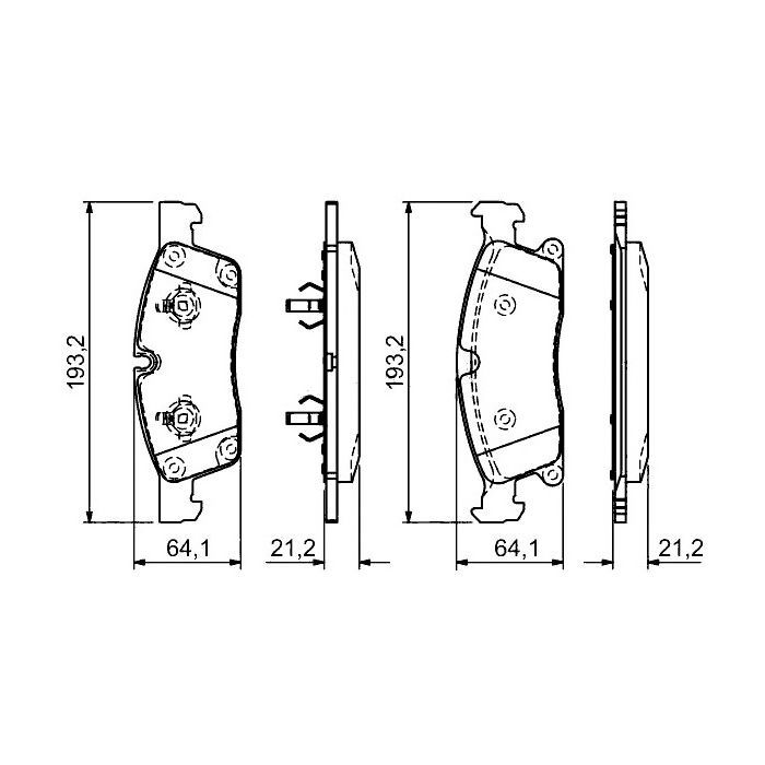 Гальмівні колодки Bosch 0 986 494 672