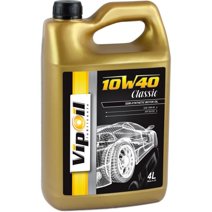 Моторное масло VIPOIL VipOil Classic 10W-40 SG/CD, 4л (0162833)