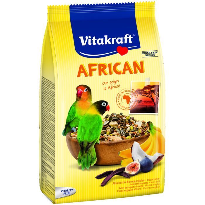 Корм для птиц Vitakraft African для неразлучников и других маленьких африканских попугаев 750 г (4008239216410)