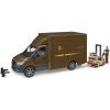 Спецтехніка Bruder автомобіль MB Sprinter кур'єр UPS з фігуркою та аксесуарами (02678) зображення 2