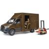 Спецтехніка Bruder автомобіль MB Sprinter кур'єр UPS з фігуркою та аксесуарами (02678) зображення 5