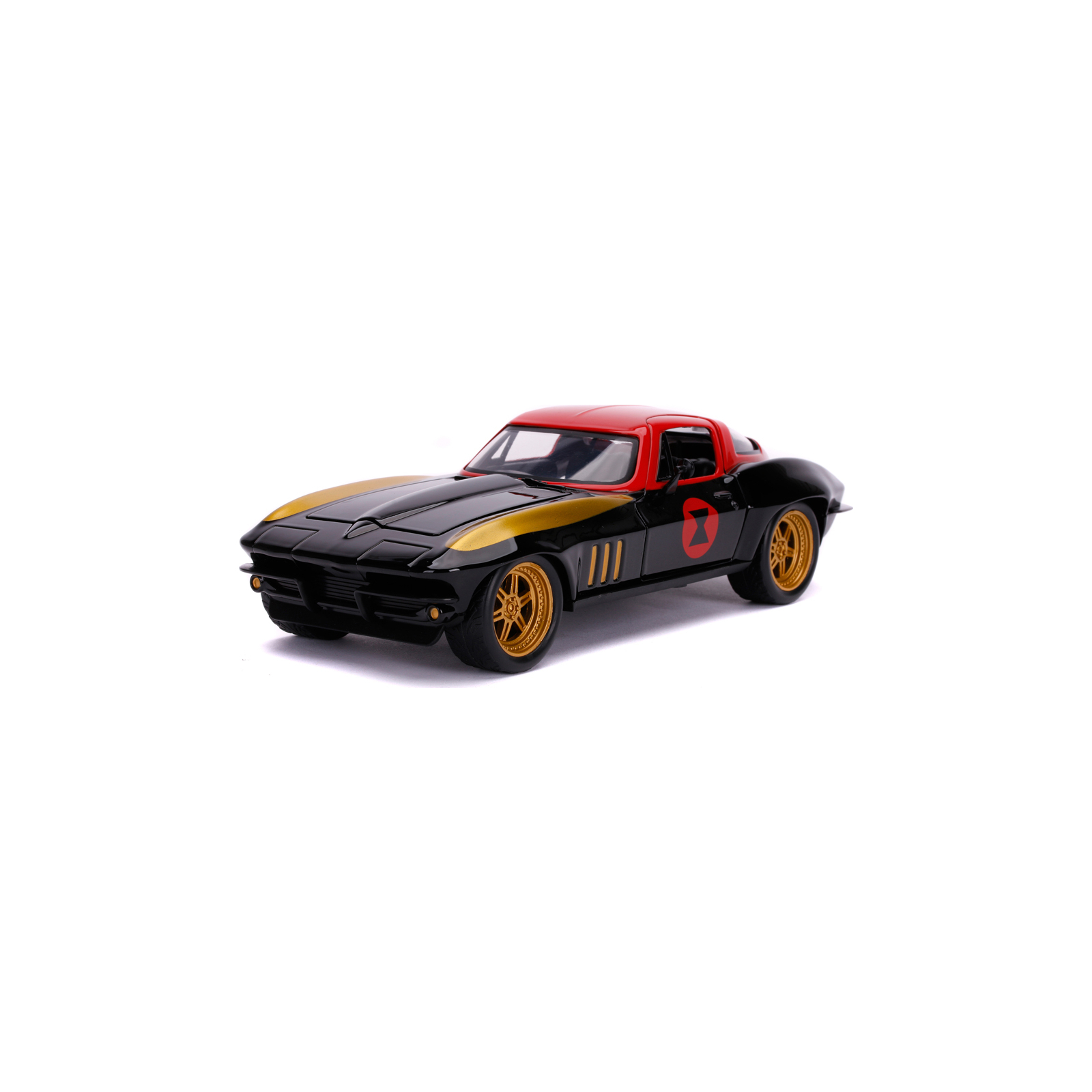 Машина Jada металева Марвел Месники Chevrolet Corvette (1966) + фігурка Чорної вдови 1:24 (253225014) зображення 6