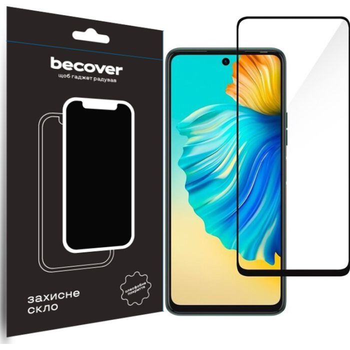 Скло захисне BeCover Tecno Camon 19 (CI6n)/19 Pro (CI8n) Black (708162)