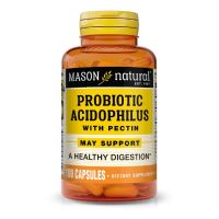 Пробіотики Mason Natural Пробіотик з пектином, Probiotic Acidophilus With Pectin, 100 капсул (MAV-05331)