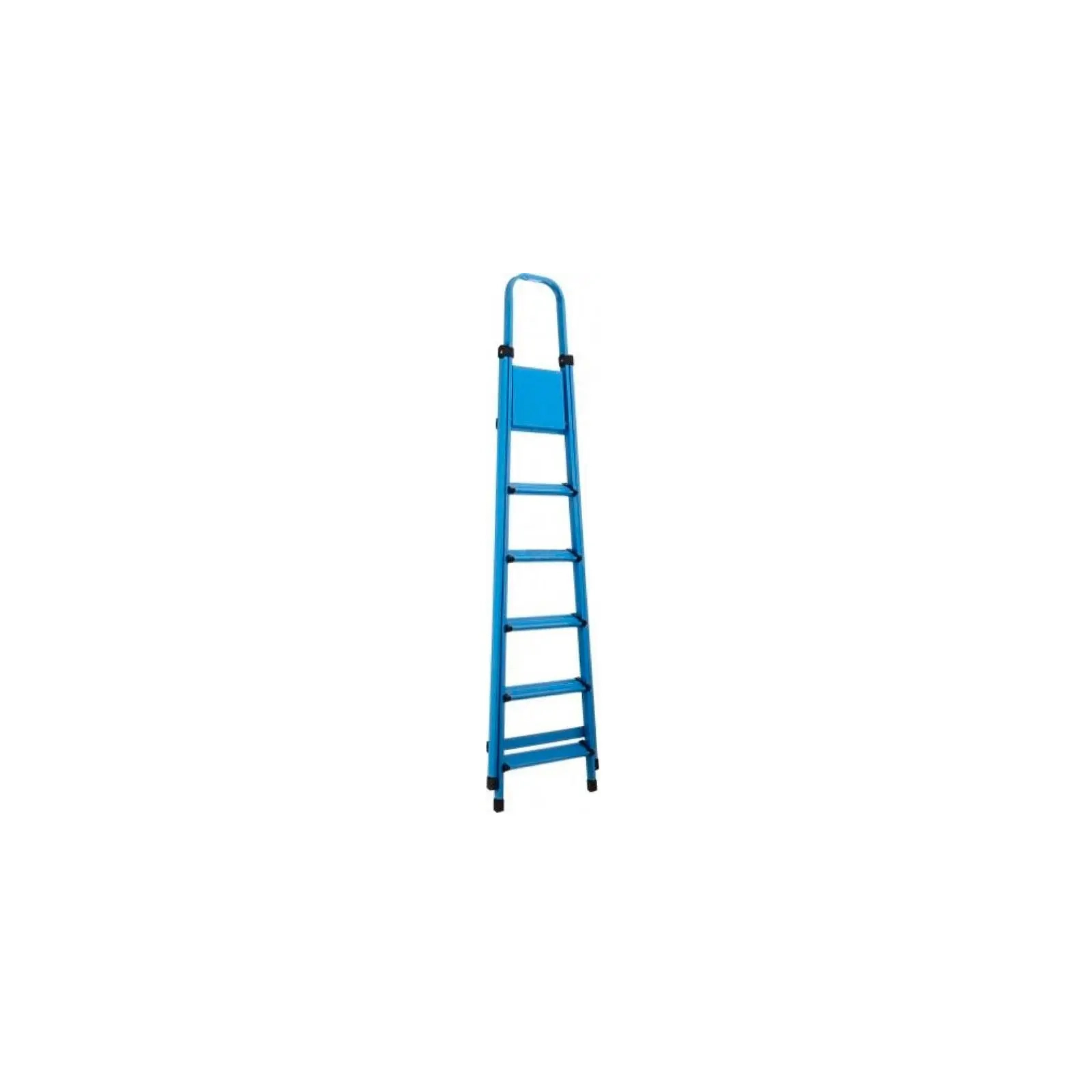 Лестница Work's стремянка металлическая - 408 (8 ст., синяя) (63275) изображение 2
