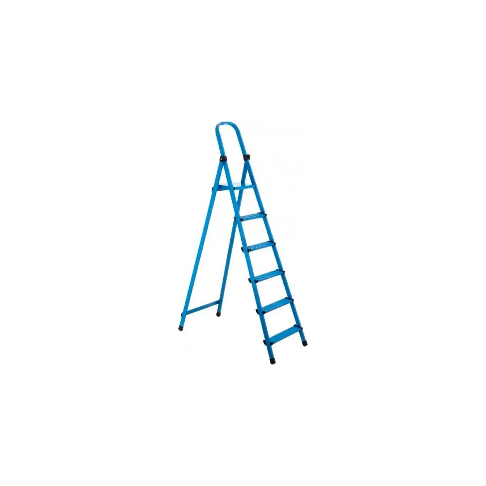 Лестница Work's стремянка металлическая - 410 (10 ст., синяя) (63277)