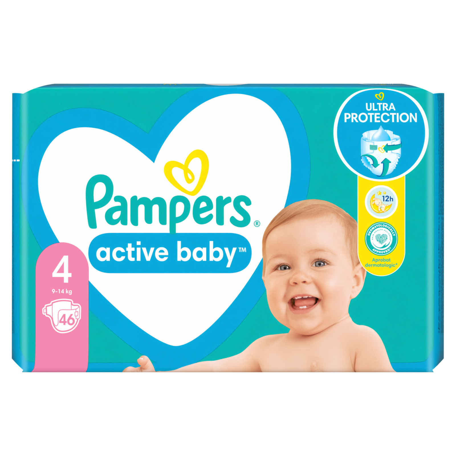 Подгузники Pampers Active Baby Maxi Размер 4 (9-14 кг) 76 шт (8001090949615) изображение 2