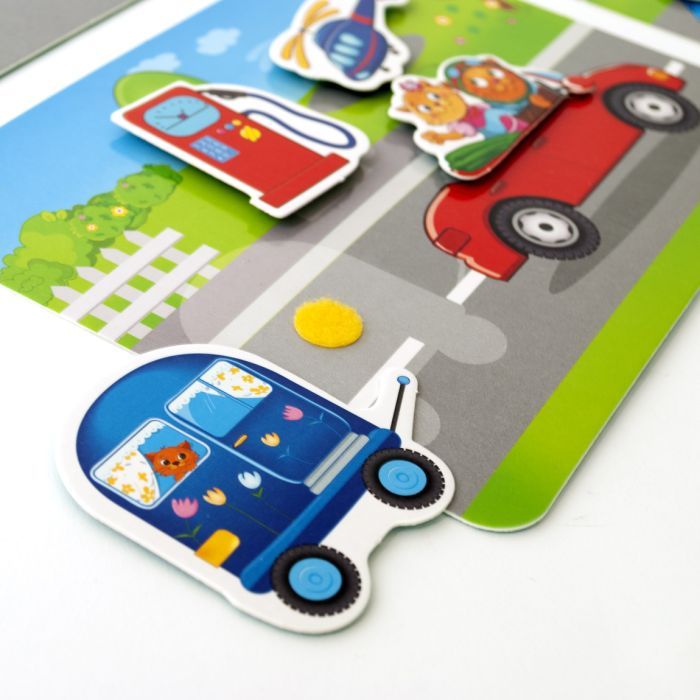 Развивающая игрушка Vladi Toys Игра с липучками Транспорт (укр) (VT1302-28) изображение 3