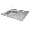 Мойка кухонная Kroner Dekor-6080L 06160 (CV022814) изображение 6
