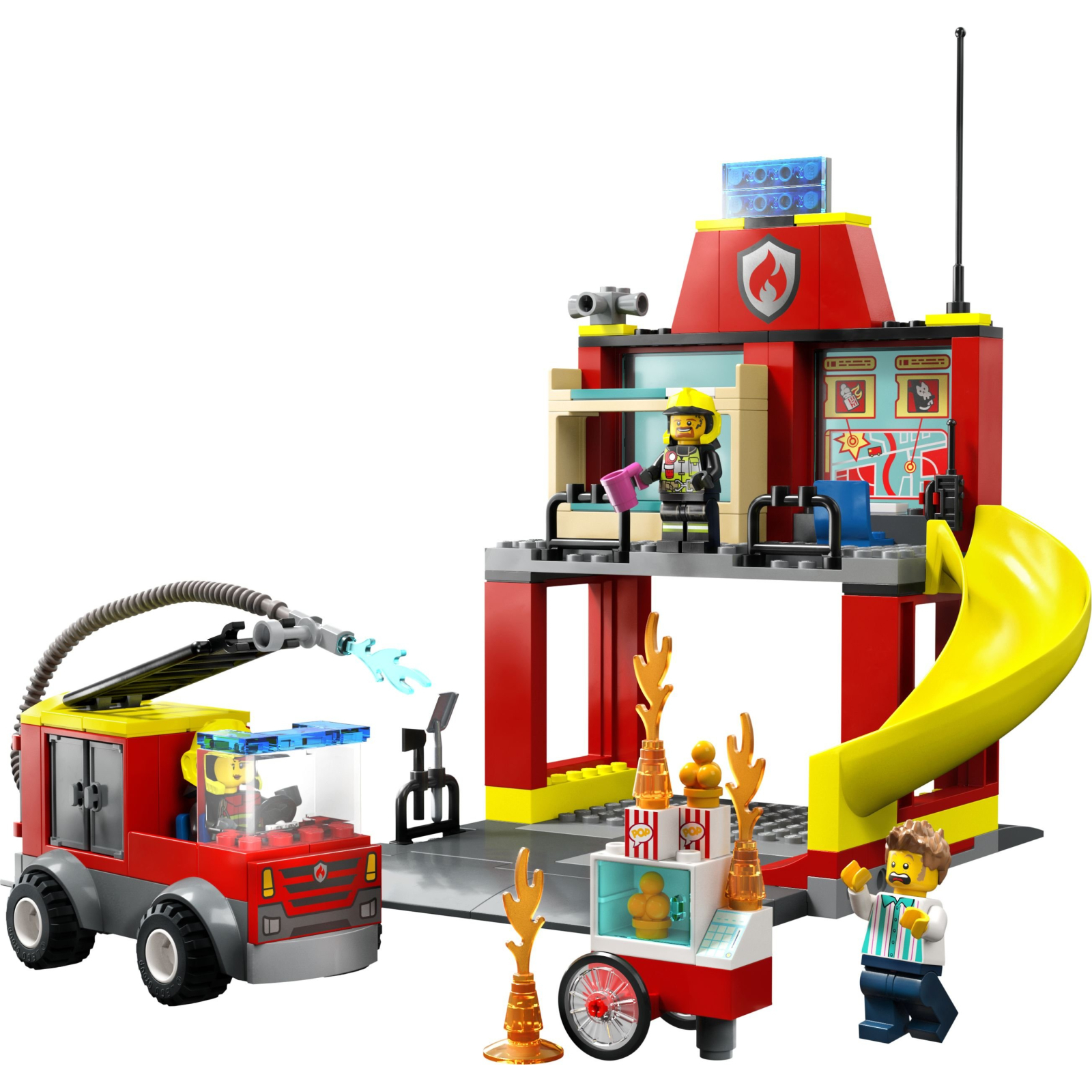 Конструктор LEGO City Пожарное депо и пожарная машина 153 детали (60375) изображение 2