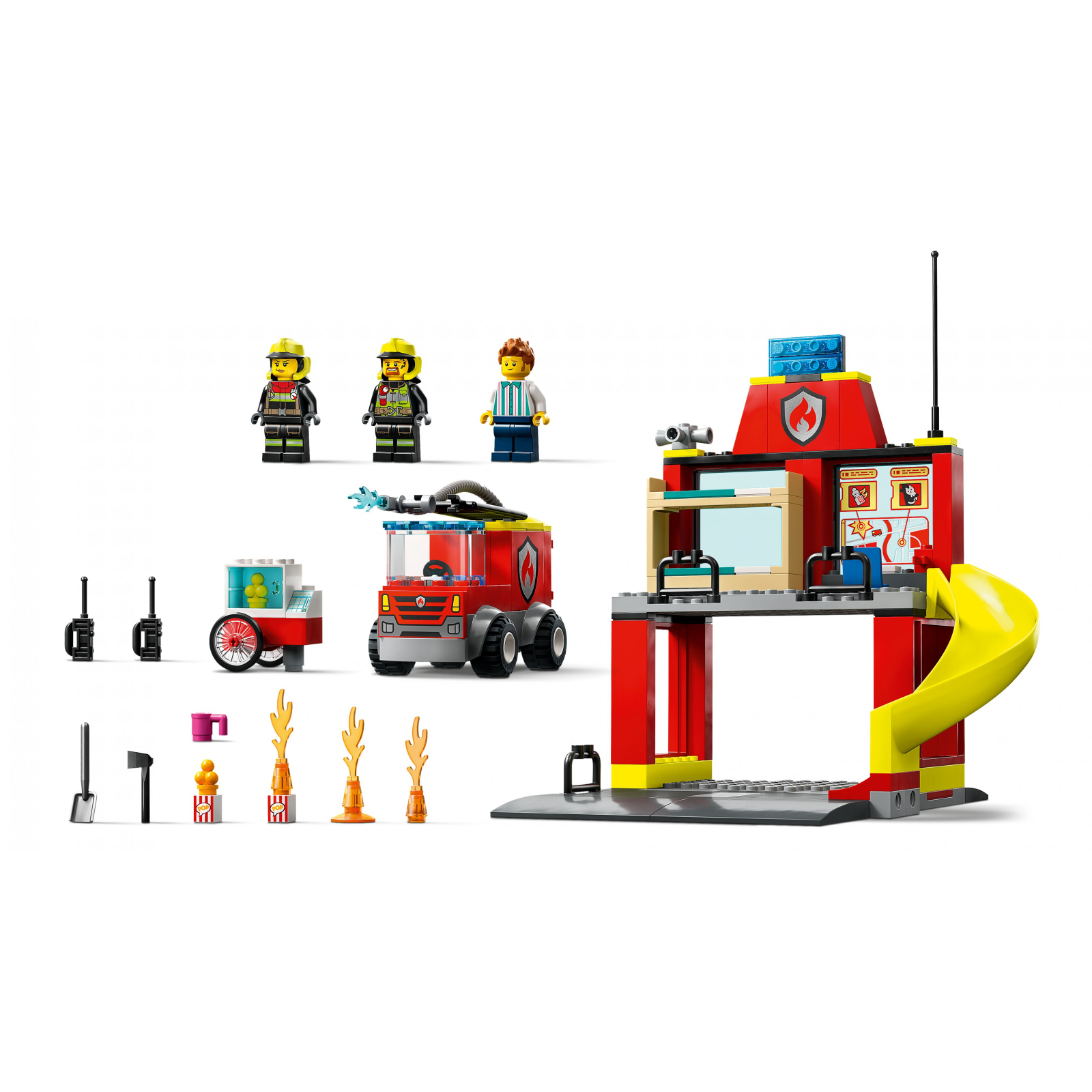 Конструктор LEGO City Пожарное депо и пожарная машина 153 детали (60375) изображение 4