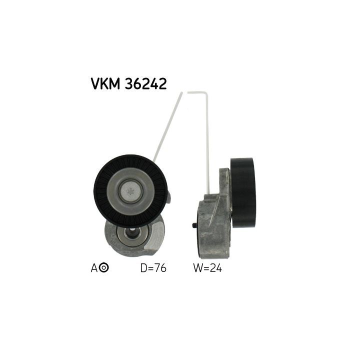 Натягувач ременя з роликом SKF VKM 36242