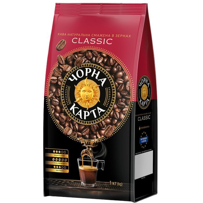 Кофе Чорна карта Classic в зернах 1000 г (ck.53845)