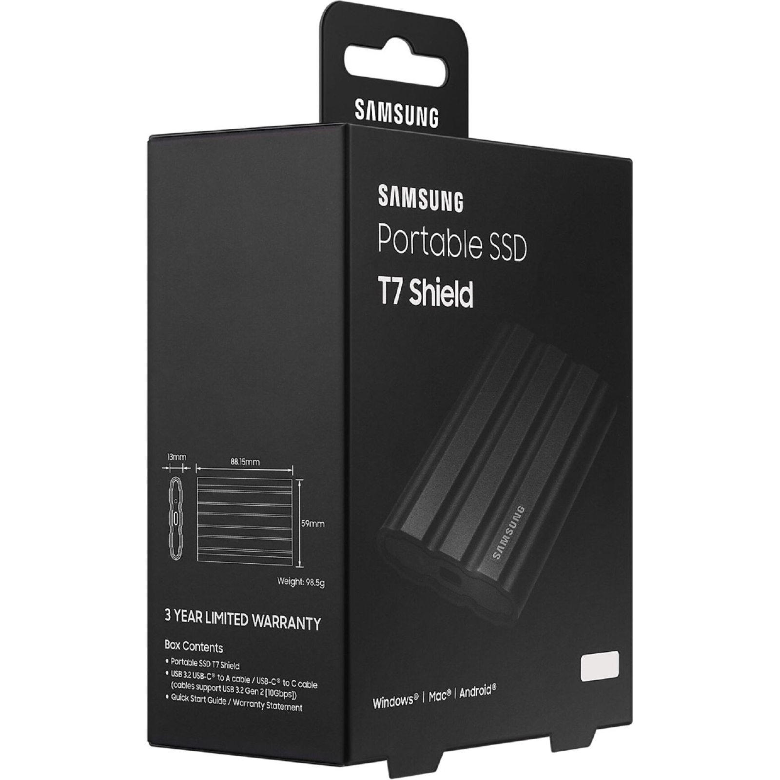 Накопитель SSD USB 3.2 1TB T7 Shield Samsung (MU-PE1T0K/EU) изображение 4