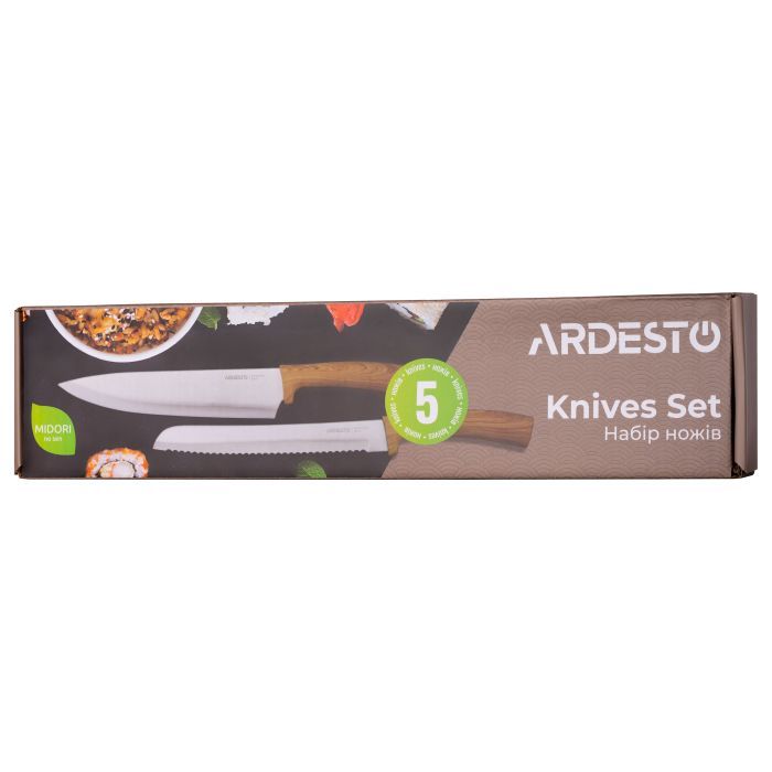 Набор ножей Ardesto Midori 5 предм Light (AR2105WD) изображение 3