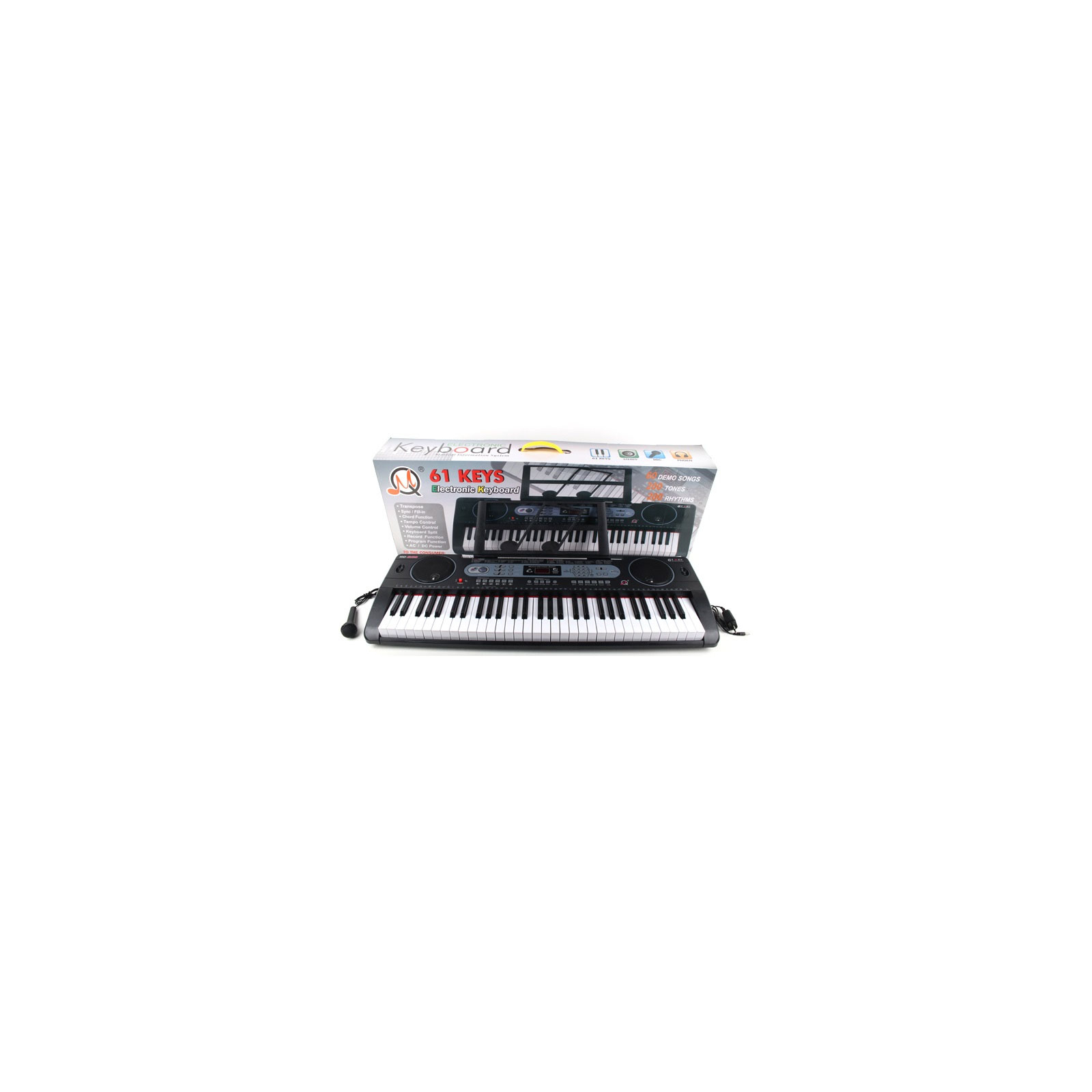 Музыкальная игрушка MQ Синтезатор с микрофоном, 61 клавиша (MQ6130)