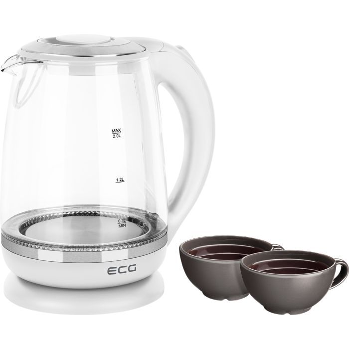Електрочайник ECG RK 2020 White Glass (RK2020 White Glass) зображення 8