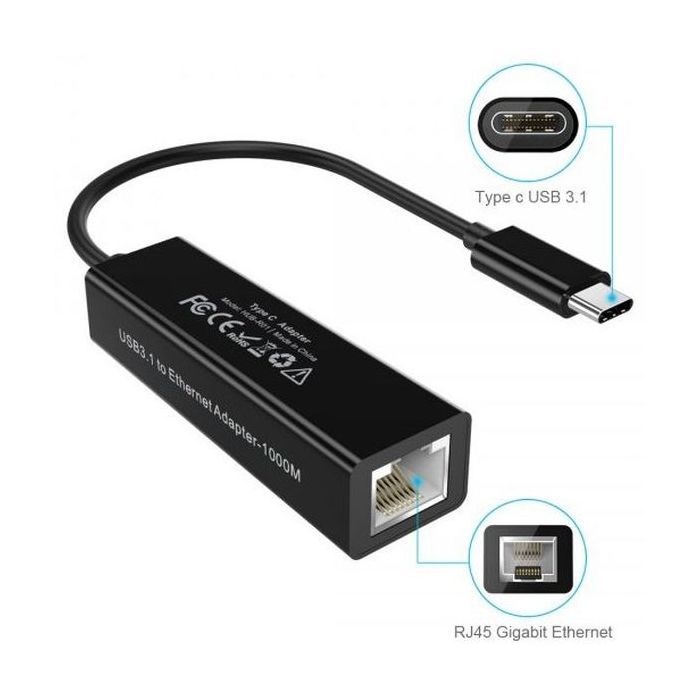 Адаптер USB-C to Gigabit Ethernet Choetech (HUB-R01) изображение 3