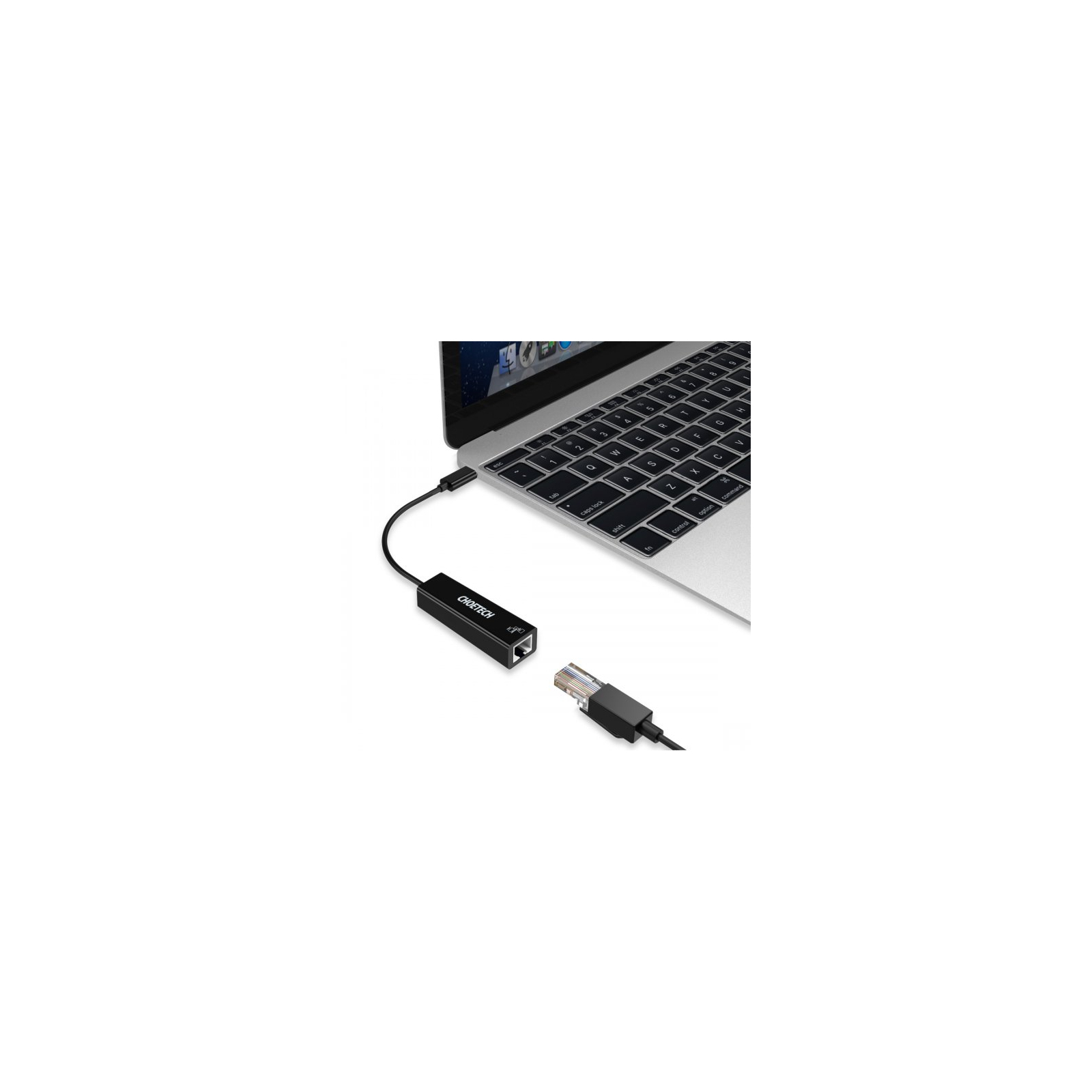 Адаптер USB-C to Gigabit Ethernet Choetech (HUB-R01) изображение 5
