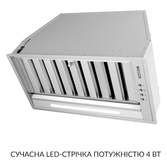 Витяжка кухонна Weilor PPE 5265 SS 1250 LED Strip зображення 4