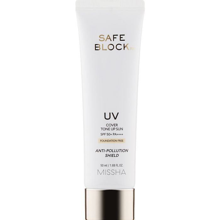 Засіб від засмаги Missha Safe Block RX Cover Tone Up Sun SPF50+ PA++++ Сонцезахисний крем 50 мл (8809643523486)
