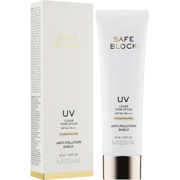 Засіб від засмаги Missha Safe Block RX Cover Tone Up Sun SPF50+ PA++++ Сонцезахисний крем 50 мл (8809643523486) зображення 2