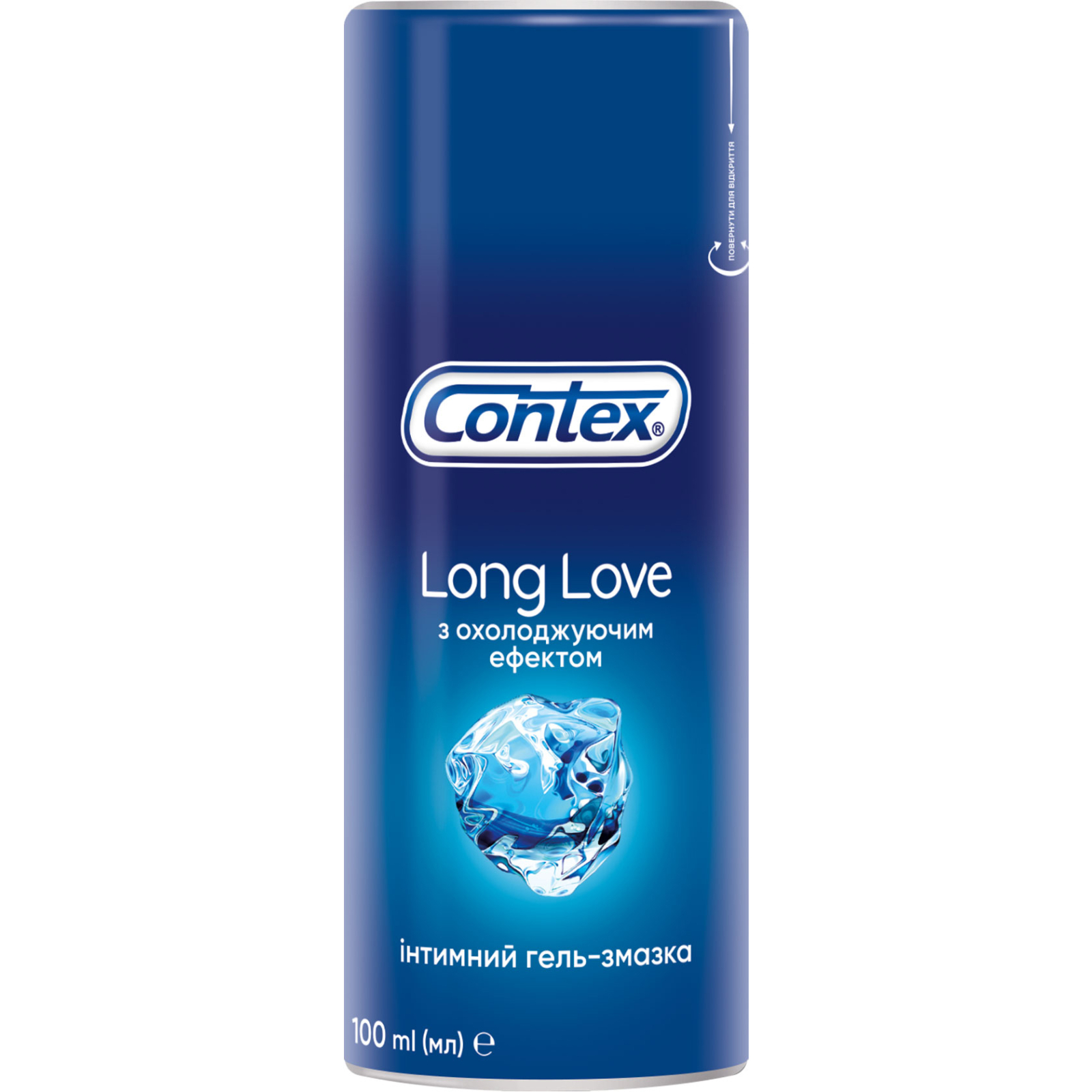 Интимный гель-смазка Contex Long Love с охлаждающим эффектом (лубрикант) 100 мл (4820108005136)