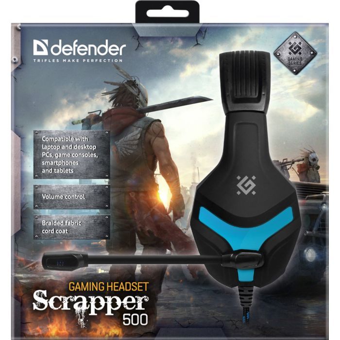 Наушники Defender Scrapper 500 Blue-Black (64501) изображение 9
