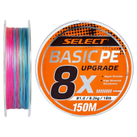 Фото - Леска и шнуры SELECT Шнур  Basic PE 8x 150m Multi Color 1.5/0.18mm 22lb/10kg  (1870.31.46)