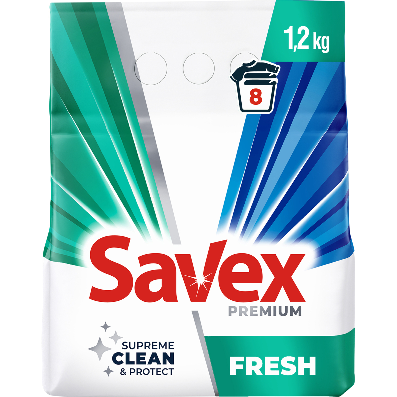 Стиральный порошок Savex 2 in 1 Fresh 1.2 кг (3800024018299)