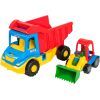 Спецтехніка Tigres "Multi truck" вантажівка з трактором жовтий (39219)