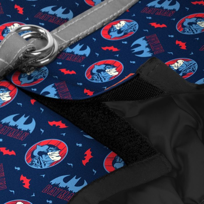Шлей для собак WAUDOG Clothes с QR паспортом "Бэтмен красно-голубой" XS3 (1003-4003) изображение 3