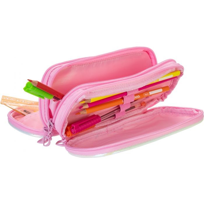 Пенал Cool For School с блестками 3 отделения розовый (CF87050) изображение 2